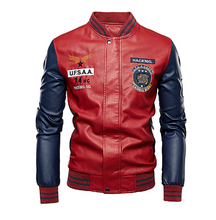 Load image into Gallery viewer, J.B Cropped Leather Baseball Uniform
