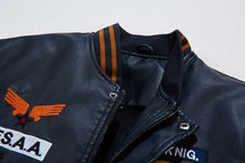 Load image into Gallery viewer, J.B Cropped Leather Baseball Uniform

