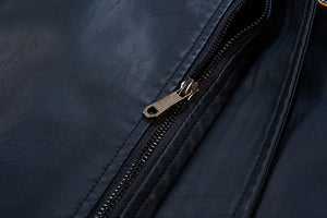 J.B Cropped Leather Baseball Uniform