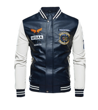 Load image into Gallery viewer, J.B Cropped Leather Baseball Uniform

