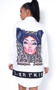 Diva shirt/shirt dress