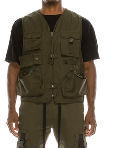 EDGE VEST-OLIVE