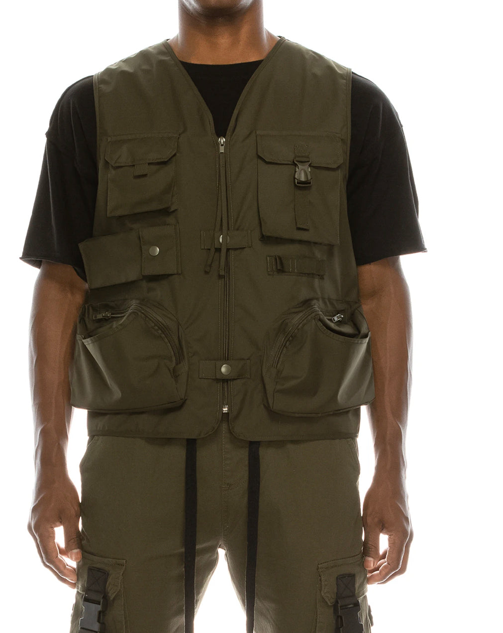 EDGE VEST-OLIVE