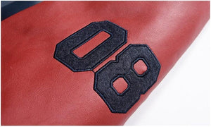 J.B Cropped Leather Baseball Uniform