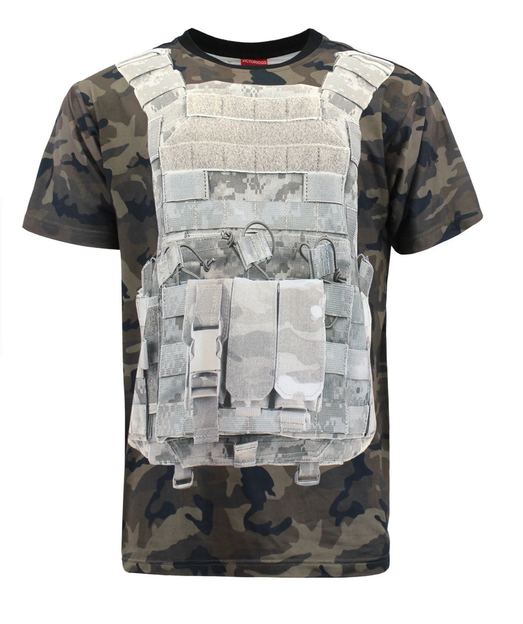 BP VEST TSHIRTS -OLIVE CAMO